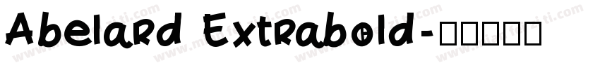 Abelard Extrabold字体转换